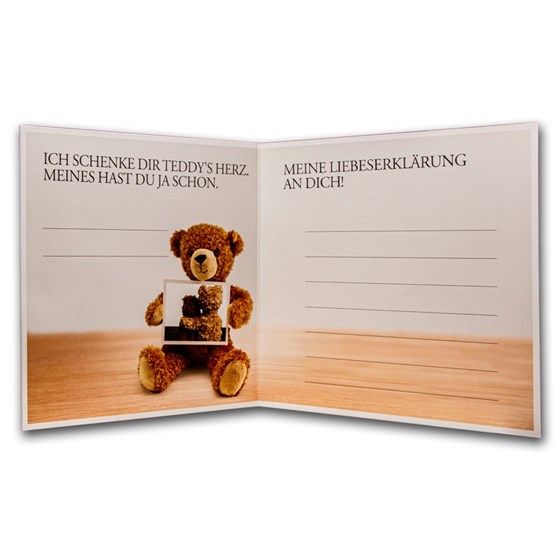 Austrian Teddy Bear Round (Red Heart w/Zirconia) Austrian Teddy Bear Round (Red Heart w/Zirconia)